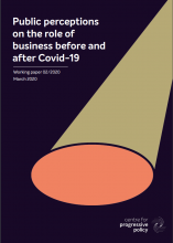 Public perceptions on the role of business before and after Covid-19: Working paper 02/2020
